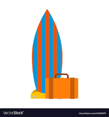 Sea surfing pattern with different type surf vector image