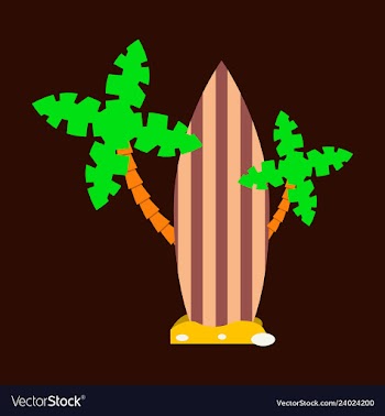 Sea surfing pattern with different type surf vector image