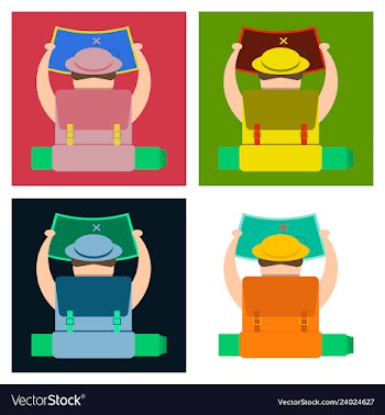 Sea surfing pattern with different type surf vector image