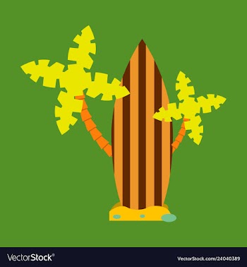 Sea surfing pattern with different type surf vector image