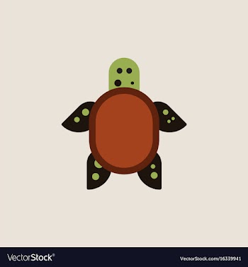 Sea turtle icon vector image