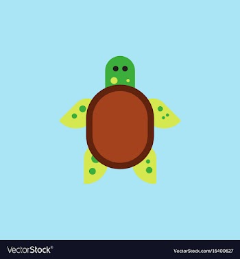 Sea turtle icon vector image