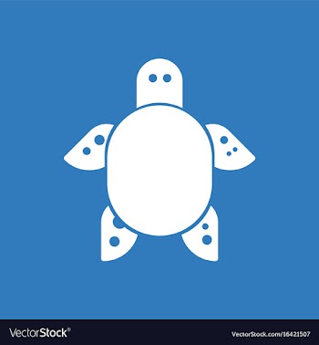 Sea turtle icon vector image