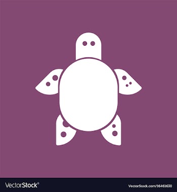 Sea turtle icon vector image