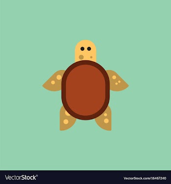 Sea turtle icon vector image