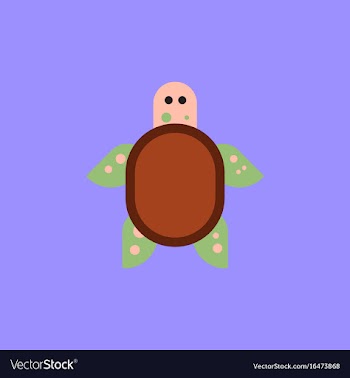 Sea turtle icon vector image