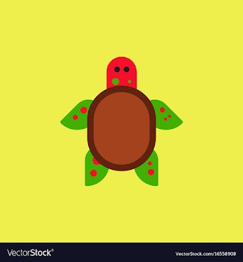 Sea turtle icon vector image