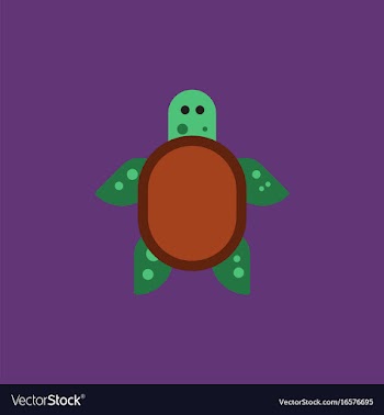 Sea turtle icon vector image