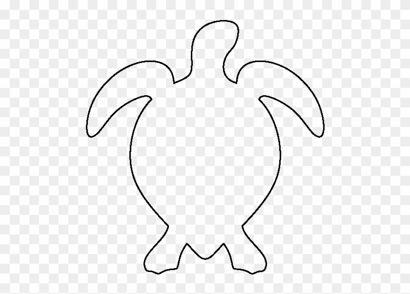 Sea Turtle Pattern - Outline Of A Turtle