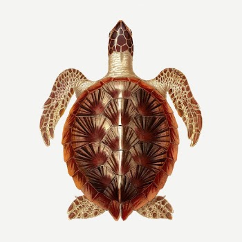 Sea turtle sticker, vintage sea | Free PSD - rawpixel
