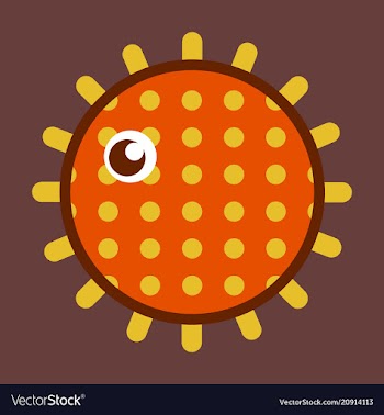 Sea urchin isolated on background vector image