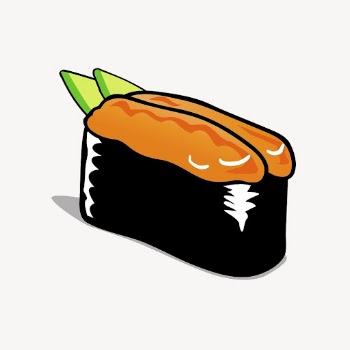 Sea urchin sushi clipart, Japanese | Free PSD - rawpixel
