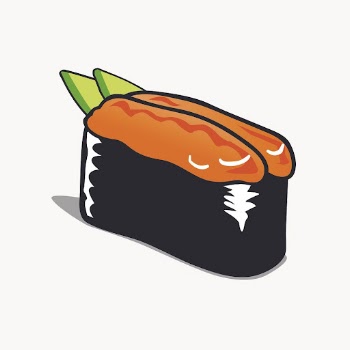 Sea urchin sushi sticker, Japanese | Free Vector - rawpixel
