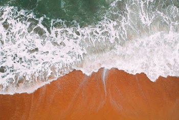Sea Waves Crashing on Shore