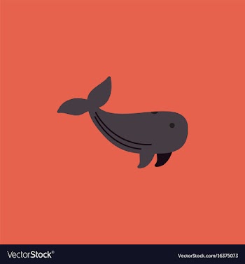 Sea wheal vector image