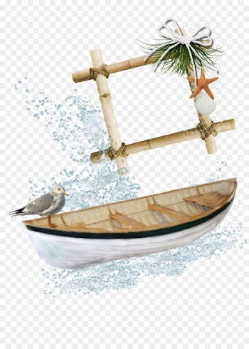 Seabed Ocean Beach Euclidean vector - Wooden boat at sea 