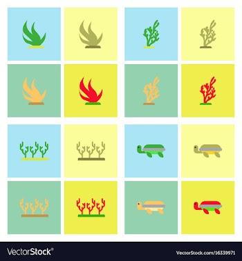 Seabed stock collection vector image