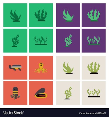 Seabed stock collection vector image