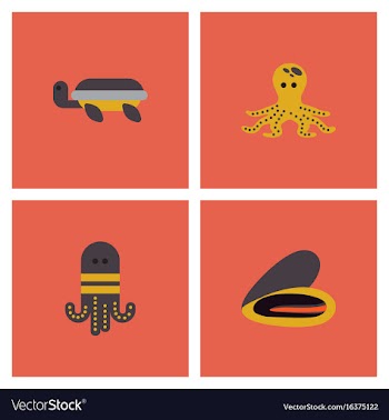 Seabed stock collection vector image