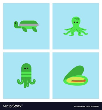 Seabed stock collection vector image