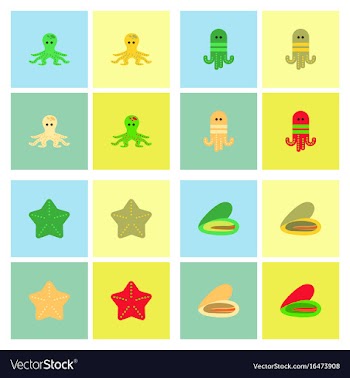 Seabed stock collection vector image