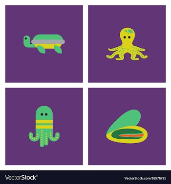 Seabed stock collection vector image