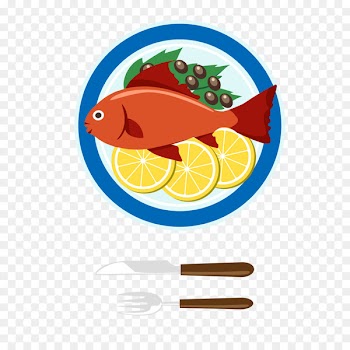 Seafood Euclidean vector Clip art - Vector cartoon fish knives and forks 