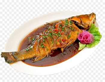 Seafood Ikan bakar - Braised sea bass 