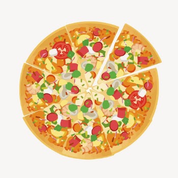 Seafood pizza clipart, food illustration | Free Vector - rawpixel