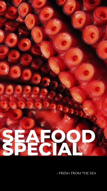 Seafood restaurant Instagram story template, | Free Vector Template - rawpixel