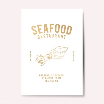 Seafood restaurant logo illustration | Free stock vector - 557956
