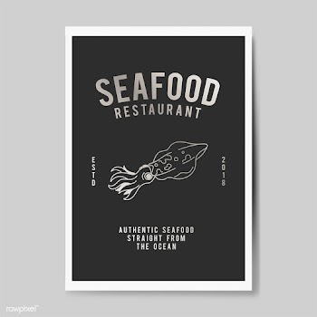 Seafood restaurant logo illustration | Free stock vector - 557983