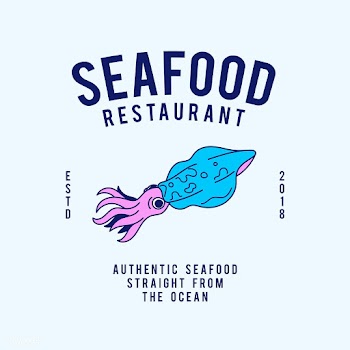 Seafood restaurant text design vector | Free stock vector - 516984