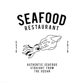 Seafood restaurant text design vector | Free stock vector - 516993