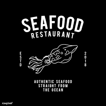 Seafood restaurant text design vector | Free stock vector - 517029