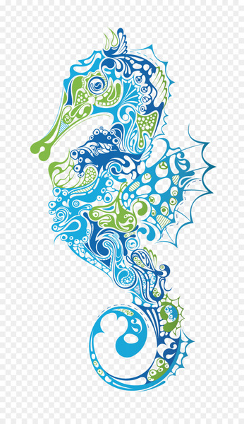 Seahorse Art Aquatic animal Painting Clip art - seahorse 