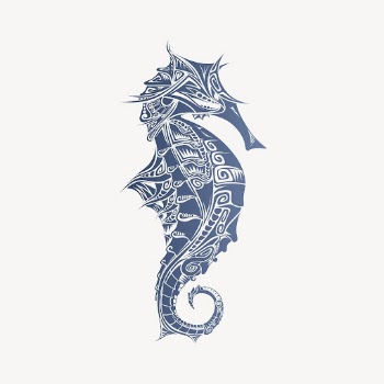 Seahorse clipart, animal illustration. Free | Free Photo - rawpixel