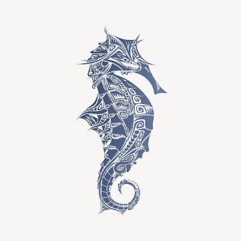 Seahorse clipart, animal illustration psd. | Free PSD - rawpixel