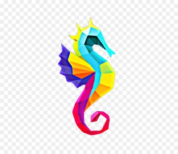 Seahorse Logo Graphic design Color - cabal sign 