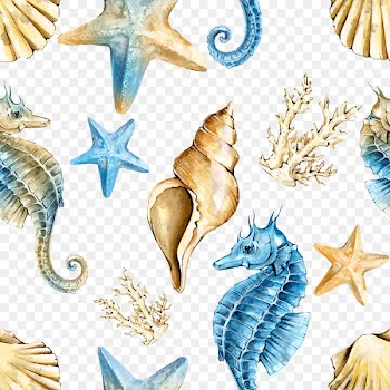 Seahorse Shellfish - Shading angry sea 