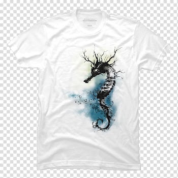 Seahorse Syngnathiformes T-shirt Koi Watercolor painting, seahorse transparent background PNG clipart