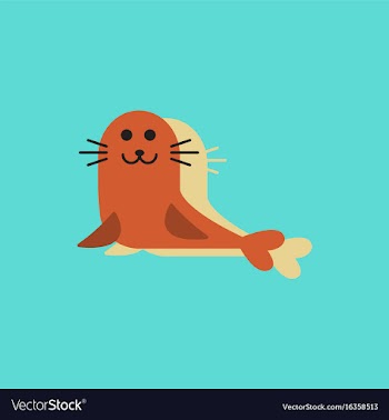 Seal animal icon cartoon of seal animal icon in vector image