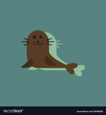 Seal animal icon cartoon of seal animal icon in vector image
