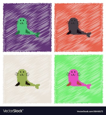 Seal animal icon cartoon of seal animal icon in vector image