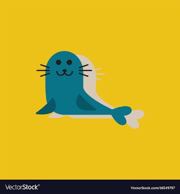 Seal animal icon cartoon of seal animal icon in vector image