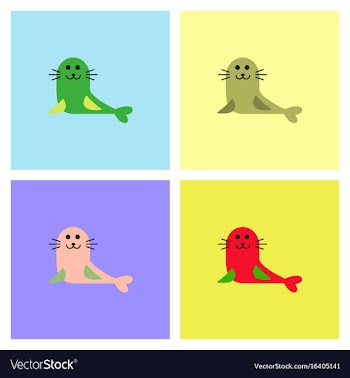 Seal animal icon cartoon of seal animal icon vector image