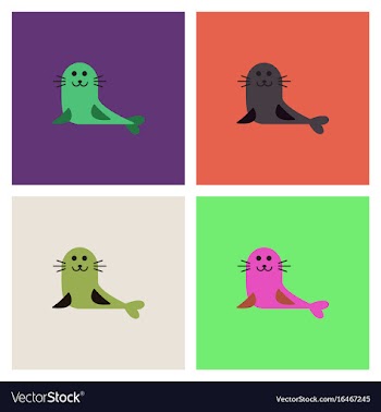 Seal animal icon cartoon of seal animal icon vector image
