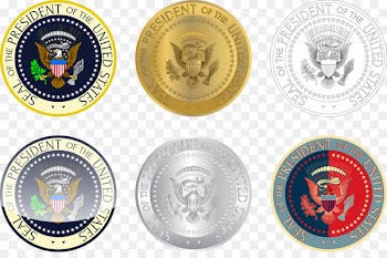 Seal of the President of the United States Coin Logo - Vector coins 