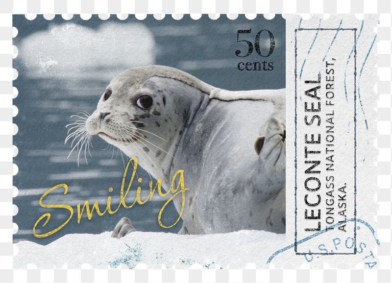 Seal png post stamp sticker, | Free PNG - rawpixel
