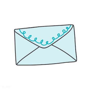 Sealed blue envelope | Free stock vector - 553844